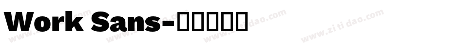 Work Sans字体转换